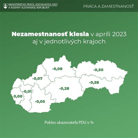 Mapa úradov práce, sociálnych vecí a rodiny na Slovensku