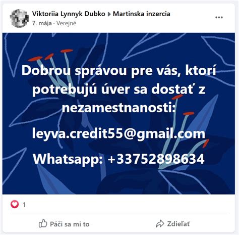 Podvodné príspevky na Facebooku
