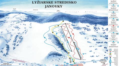 Fotografia lyžiarskeho strediska Július v zime