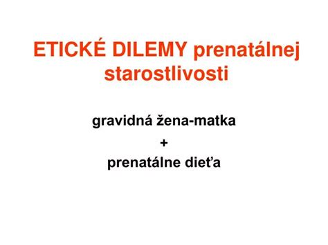 Etické dilemy v paliatívnej starostlivosti
