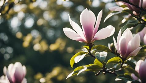 Rôzne druhy kvetov magnólie