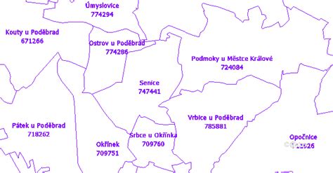 Mapa Senice a okolia s vyznačenými priemyselnými a sociálnymi zariadeniami