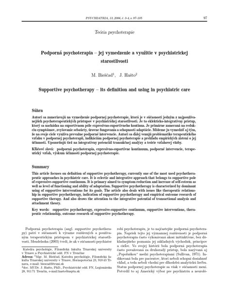 Prehľad typov psychiatrickej starostlivosti