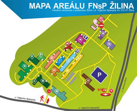 Vstup do areálu FNSP Žilina
