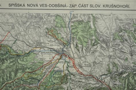 Mapa mesta Dobšiná s vyznačenou lokalitou Dedičná