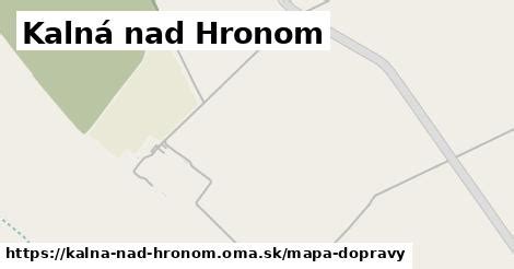 Mapa obce Kalná nad Hronom v Nitrianskom kraji