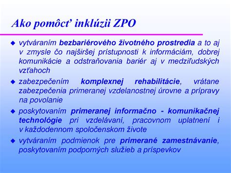 Zložky komplexnej rehabilitácie