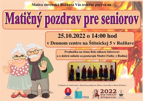 Zoznam občianskych združení a klubov pre seniorov