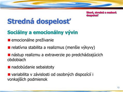Schéma faktorov ovplyvňujúcich emocionálny a sociálny vývin