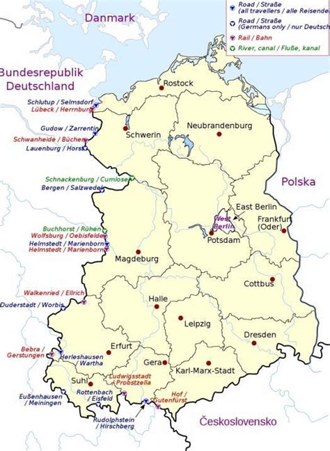 Mapa Nemecka s vyznačenými regiónmi