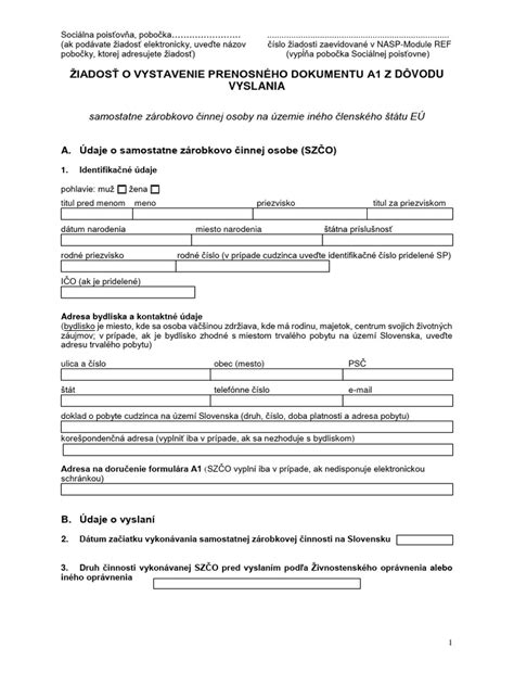 Ilustrácia formulára žiadosti o NFP