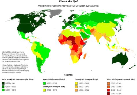 Mapa sveta podľa HDI