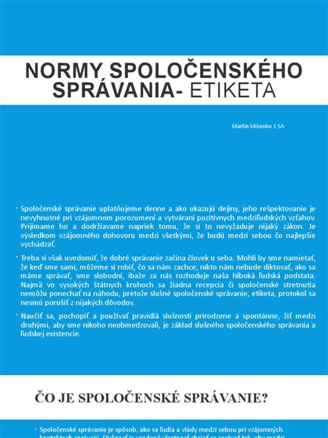 Etiketa správania pri rozhovore