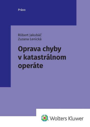 Proces opravy chyby v katastrálnom operáte