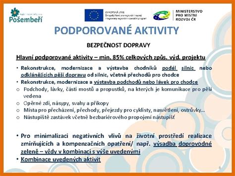 Aktivity podporované sociálnym fondom
