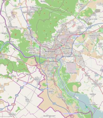 Mapa pobočiek Sociálnej poisťovne v Bratislave
