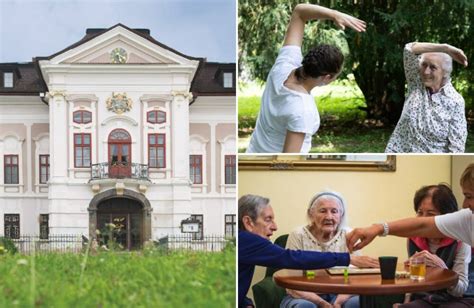 Personál v sociálnom zariadení sa stará o seniorov