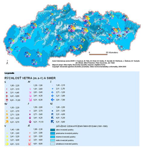 Mapa Slovenska s označenými úradmi práce