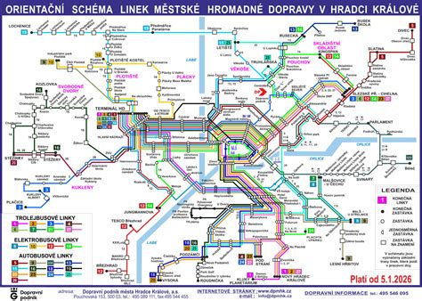 Mapa MHD Košice s vyznačenými bezbariérovými trasami