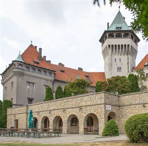 Mapa okolia Smolenického zámku s vyznačenými turistickými chodníkmi