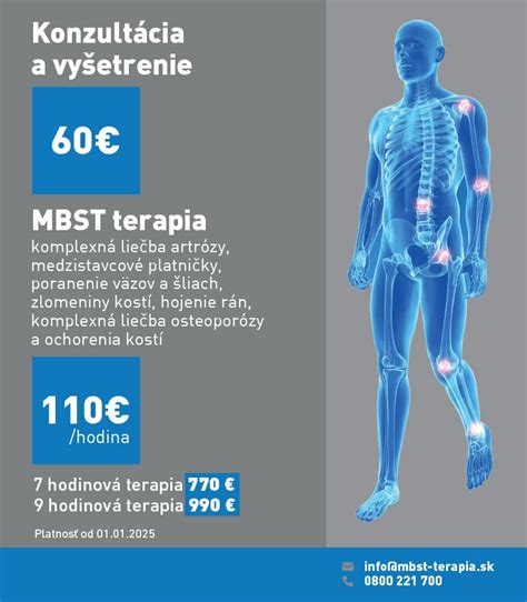 Infografika s výhodami MBST terapie