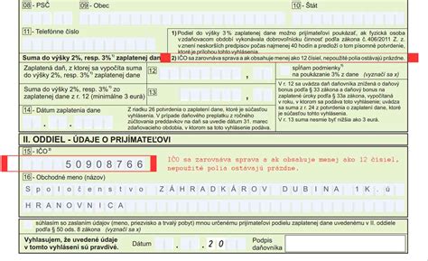 Formulár pre odvodovú odpočítateľnú položku