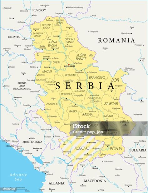 Mapa Srbska