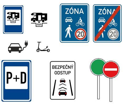 Značka označujúca mýtnu bránu v Srbsku