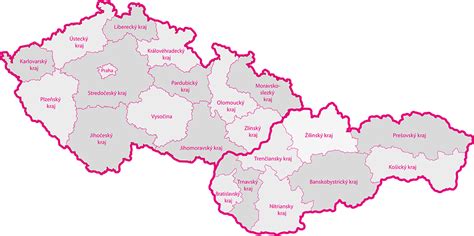 Mapa Slovenska s vyznačenými mestami poskytujúcimi príspevok pri narodení dieťaťa