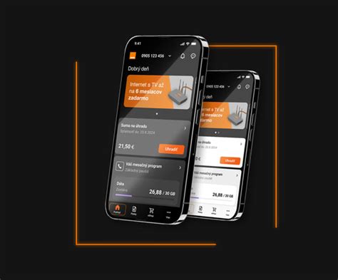 Rozhranie vernostného programu Orange Svojim v aplikácii Môj Orange