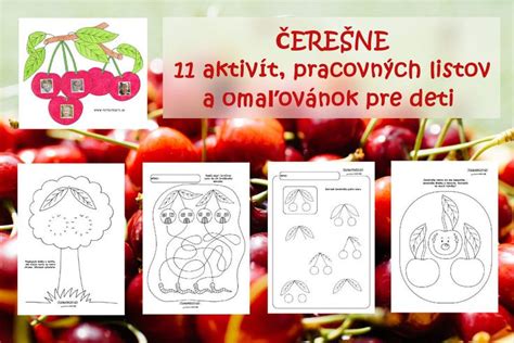 Ukážky omaľovaniek a pracovných listov pre deti