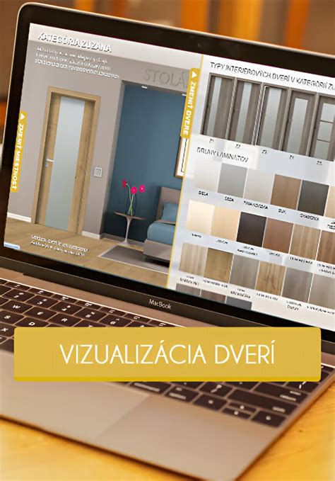 Vizualizácia fóliovaných dverí