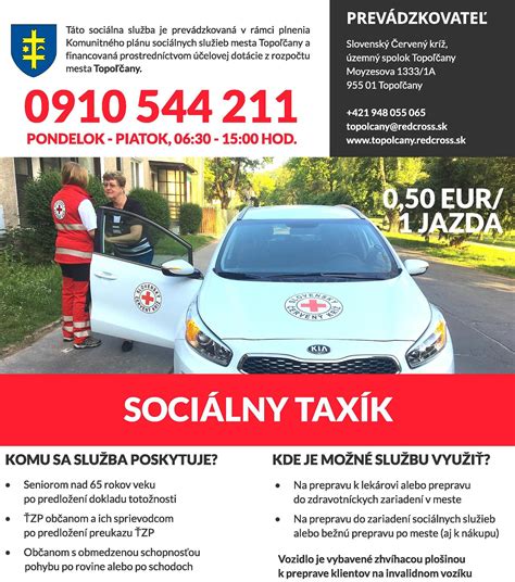Cieľové skupiny sociálneho taxíka