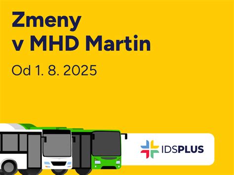 Zmeny v MHD Martin od 1. augusta 2025