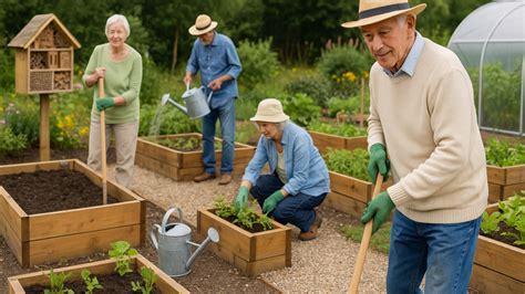 Záhrada pre seniorov s terapeutickým účinkom
