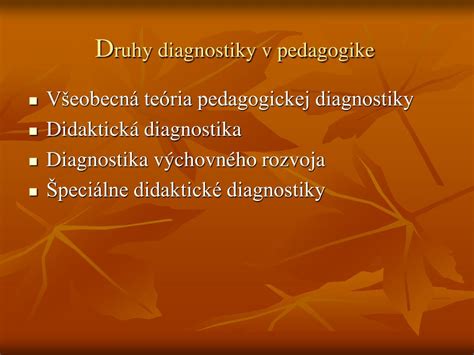 Schéma procesov pedagogickej diagnostiky