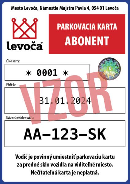 Parkovacia karta pre ZŤP osoby v EÚ