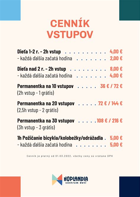 Cenník vstupov do Aqua-Vital Parku