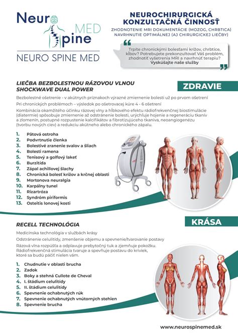 ikony symbolizujúce rôzne druhy rehabilitácie (elektroliečba, rázová vlna, cvičenie)