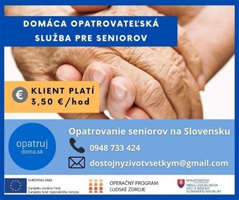 Opatrovateľská služba pre seniorov
