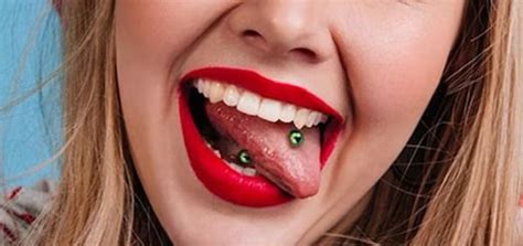 Ilustrácia opuchu jazyka po piercingu