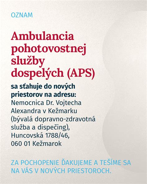 Zmeny v systéme pohotovostnej služby