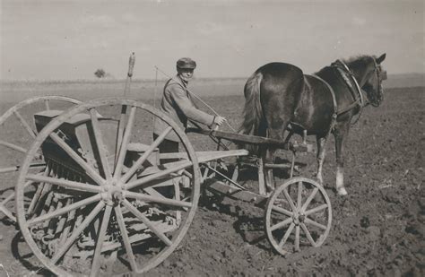 Roľník pracujúci na poli v roku 1920