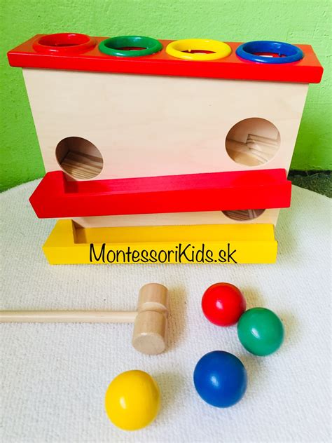 Drevené Montessori pomôcky pre rozvoj motoriky