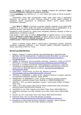 Zoznam odborných garantov vzdelávacích programov STUBA