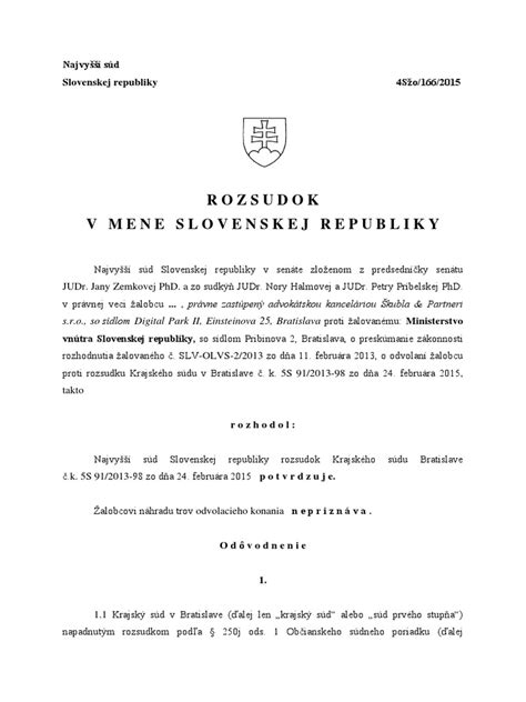 Infografika zhrňujúca hlavné zistenia a rozhodnutie Najvyššieho súdu SR