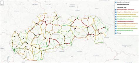 Mapa dopravnej nehodovosti na Slovensku
