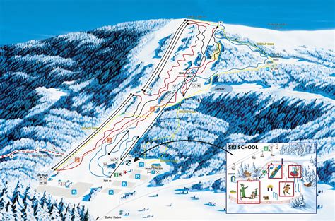 Mapa zjazdoviek Ski Parku Kubínska hoľa