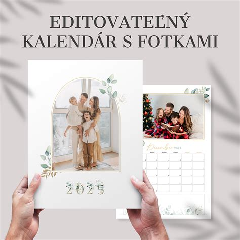 Personalizovaný kalendár s dôležitými dátumami a fotografiami