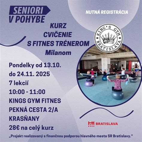 Seniori cvičiaci s trénerom